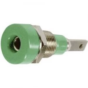 Image of Jack socket Socket vertical vertical Pin diameter 2mm Green S