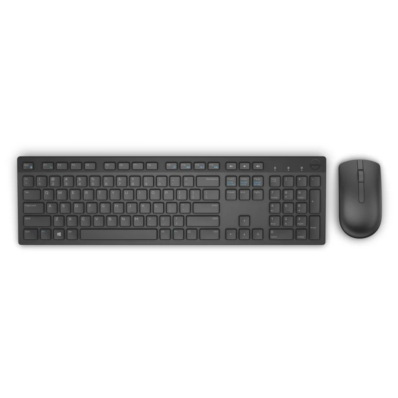 Image of DELL KM636 keyboard Mouse included Universal RF Wireless QWERTY Spanis