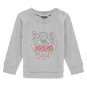 Image of KENZO Babies Tiger Logo Sweatshirt - Grey