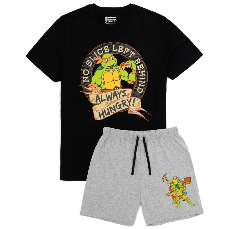 Image of Teenage Mutant Ninja Turtles Short Sleeve Short Leg Pyjama Set Grey male