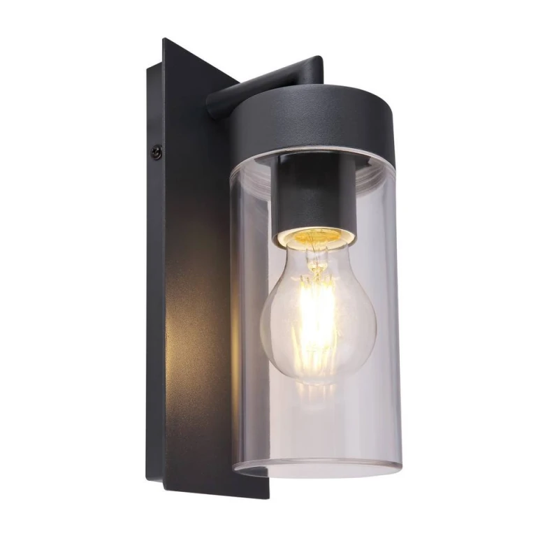 Image of Netlighting Vessa Outdoor Wall Lantern Anthracite IP44 1x E27 in Grey Grey Unisex