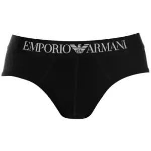 Image of Emporio Armani Single Pack Briefs - Black