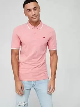 Image of Levis House Mark Logo Polo Shirt - Pink, Size S, Men