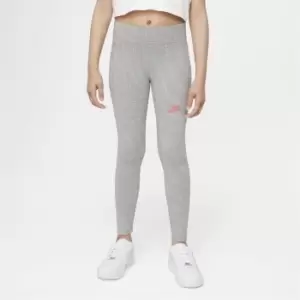 Image of Nike Swoosh Fleece Leggings Junior Girls - Grey