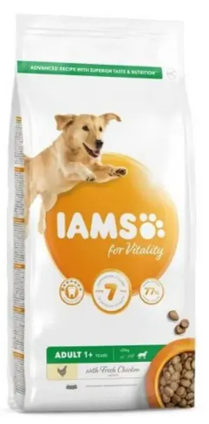 Image of Iams Vitality Large Adult Chicken Dog Food 2kg