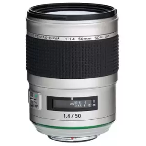 Image of Pentax HD FA 50mm F1.4 SDM AW Silver Edition Lens
