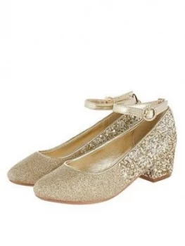 Image of Monsoon Girls Autumn Ombre Glitter Shoes - Gold, Size 9 Younger