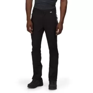 Image of Regatta Mens Mountain III Active Stretch Walking Trousers 32R - Waist 32' (81cm), Inside Leg 32'