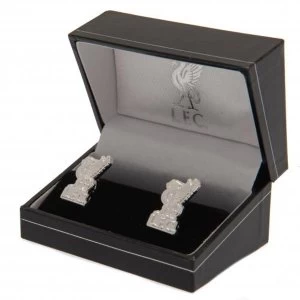 Image of Liverpool FC Liverbird Silver Plated Formed Cufflinks