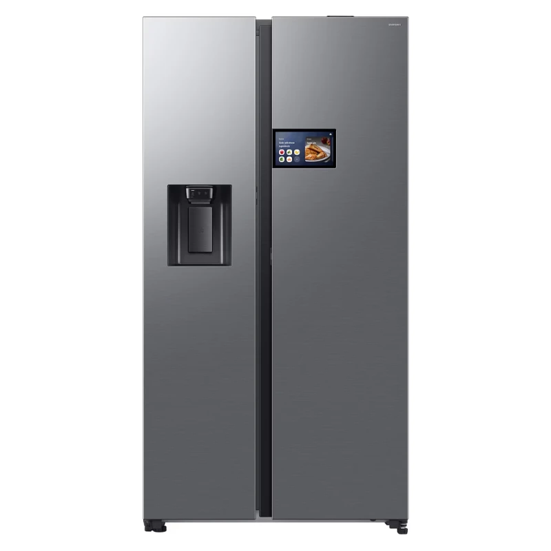 Image of Samsung Series 9 AI Home RS90F64EETEU WiFi Connected Plumbed Total No Frost American Fridge Freezer - Silver - E Rated