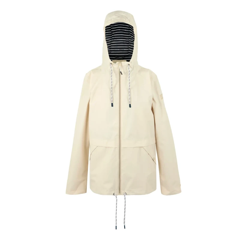 Image of Womens hooded waterproof jacket Regatta Bayletta II Blanc Female 42