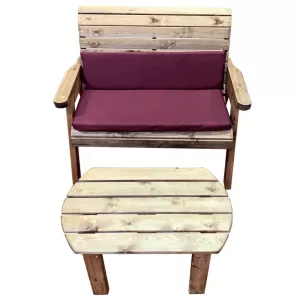 Image of Charles Taylor Deluxe Bench Set with Grey Cushions