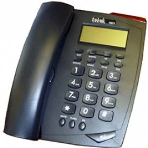 Image of Tel UK 18071B Venice Phone Caller ID Telephone Black