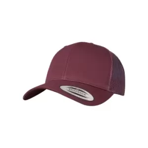 Image of Flexfit Unisex Retro Trucker Cap (One Size) (Maroon)