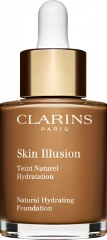 Image of Clarins Skin Illusion Natural Hydrating Foundation SPF15 30ml 118 - Sienna
