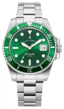 Image of Jacques Du Manoir JWG02701 Pro Scuba (40.5mm) Green Dial / Watch