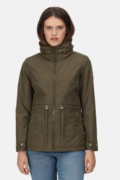 Image of Regatta 'Nadira' Isotex Stretch 5000 Waterproof Hooded Jacket Khaki