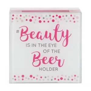Image of Girl Talk Set of 4 Coasters Beer, Partner, Dance, Be Gin