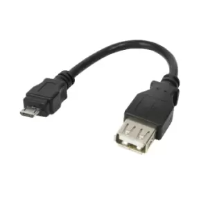 Image of LogiLink AU0030 USB cable Micro-USB B USB A Black