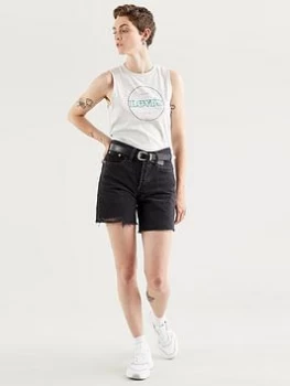 Image of Levis Graphic Band Tank - White, Grey, Size XS, Women