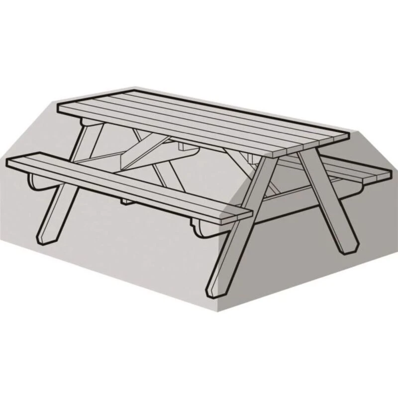 Image of Garland 6 Seater Picnic Table Cover Black W1504