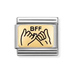 Image of Nomination Classic Gold BFF Pinky Promise Charm