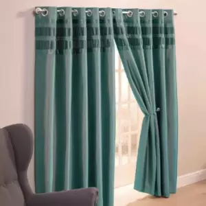 Image of Denver Eyelet Curtain - 66X72 - Jade