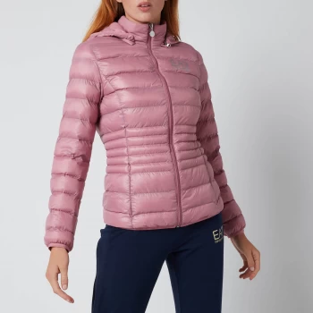 Image of Emporio Armani EA7 Train Core Lady Eco Down Jacket Fox Glove Size S Women