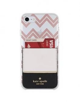 Image of Kate Spade New York New York Sticker Pocket Color Block CementBlackGold Flange