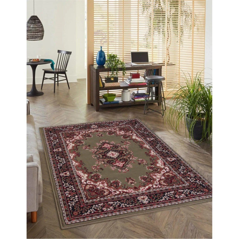 Image of Rugstyle TRADITIONAL POLY LANCASHIRE Green unisex 120x120cm