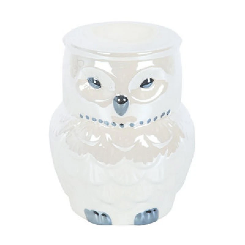 Image of Owl Shaped Iridescent Oil Burner And Wax Warmer