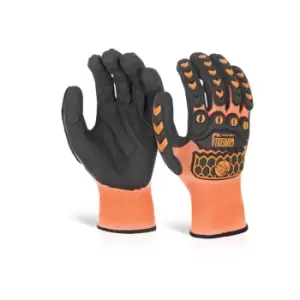 Image of Sandy nitrile coated glove orange lge - Orange - Orange - Glovezilla