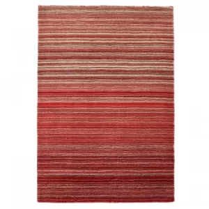 Image of Fine Stripes Rug Red