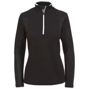Image of Trespass Womens/Ladies Ollog Half Zip Active Sports Top (XXS) (Black)