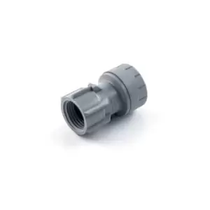 Image of Polypipe Polyplumb Hand Tighten Tap Connector 15mm X 1/2 Inch Pushfit Pb2715