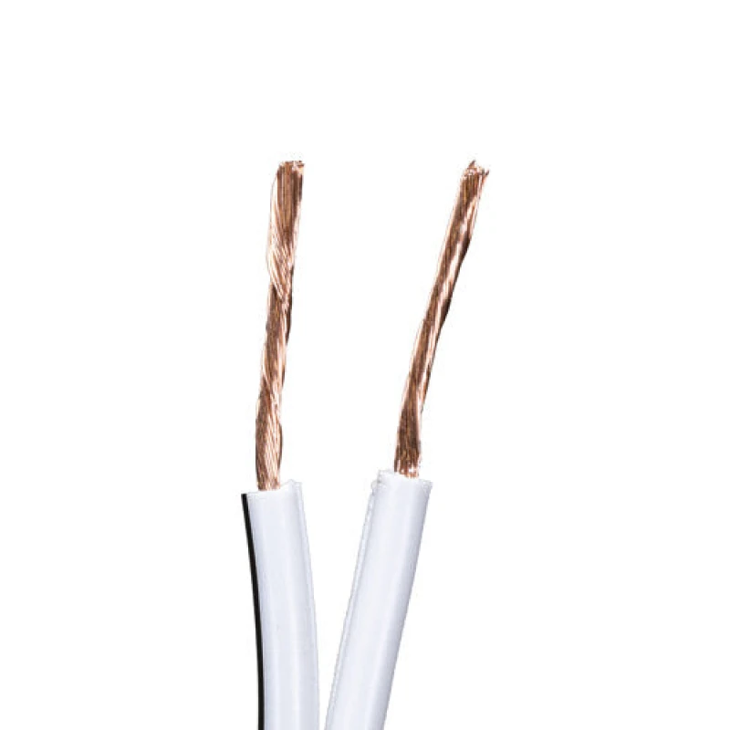 Image of Cablenet Cablenet 2 Core 42/0.18mm Strands CPR Eca Speaker Cable White 100m Reel CABSP-513