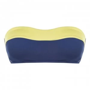 Image of Seafolly Loop Bandeau Bikini Top - Blue Opal