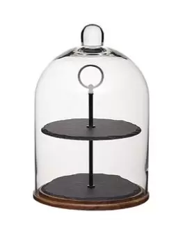 Image of Two Tier Slate Domed Serving Set