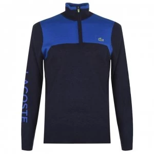 Image of Lacoste Sport Technical Wool Golf Sweater Mens - Navy
