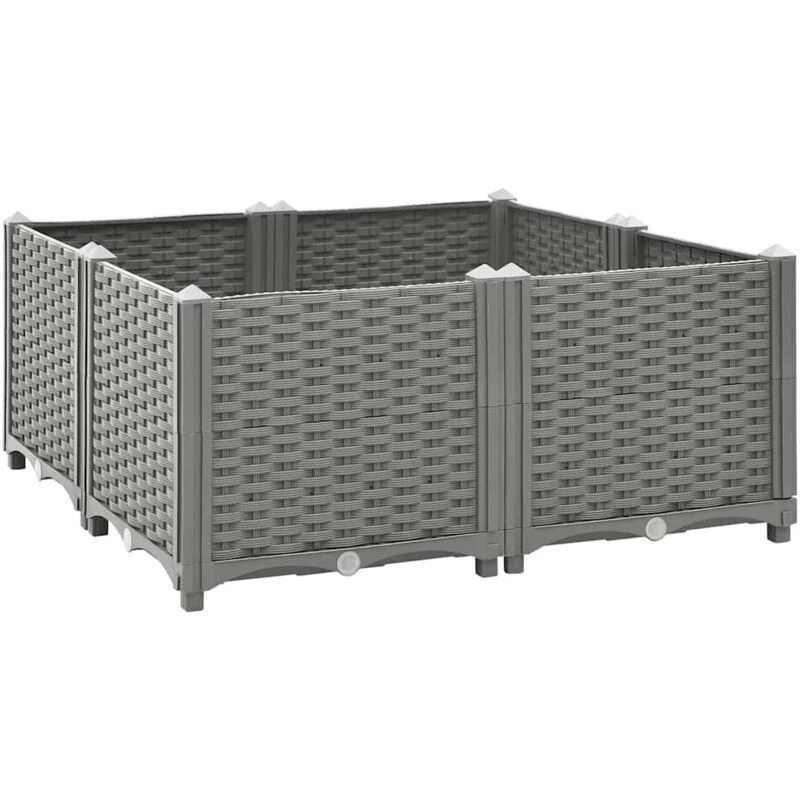 Image of VIDAXL Raised Bed 80x80x38cm Polypropylene Vidaxl 8720845671945