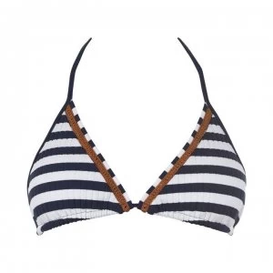 Image of Watercult Watercult Seaf Rib Bikini Top - 546 WHITE-NAVY