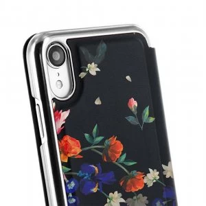 Image of Ted Baker iPhone XR Sandalwood Folio Phone Case - Black