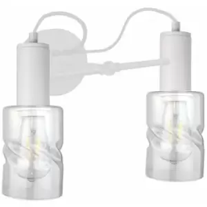 Image of Keter Inger Wall Lamp White, 25cm, 2x E27