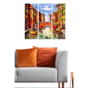 Image of MDF394574044 Multicolor Decorative MDF Painting (3 Pieces)