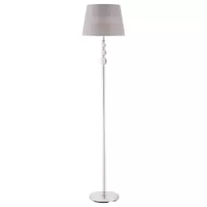 Image of Homcom Standing Lamp With Hollow Out Fabric Shade