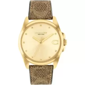 Image of Ladies Coach Greyson IP Gold Watch