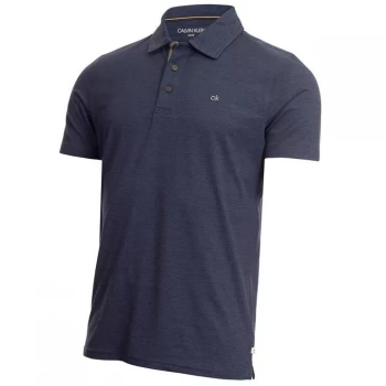 Image of Calvin Klein Golf Polo Shirt - Navy Marl
