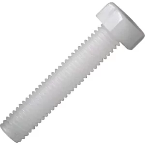 Image of Toolcraft Hexagonal Screw DIN 933 Polyamide M2 x 16mm Pack Of 10