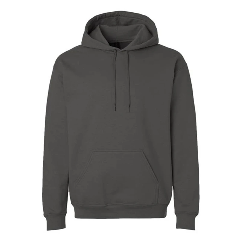 Image of Gildan Mens Softstyle Fleece Midweight Hoodie in Dark Grey Size: 3XL Dark Grey Male 3XL