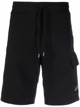 Image of C.P. COMPANY Lens Pocket Shorts Black